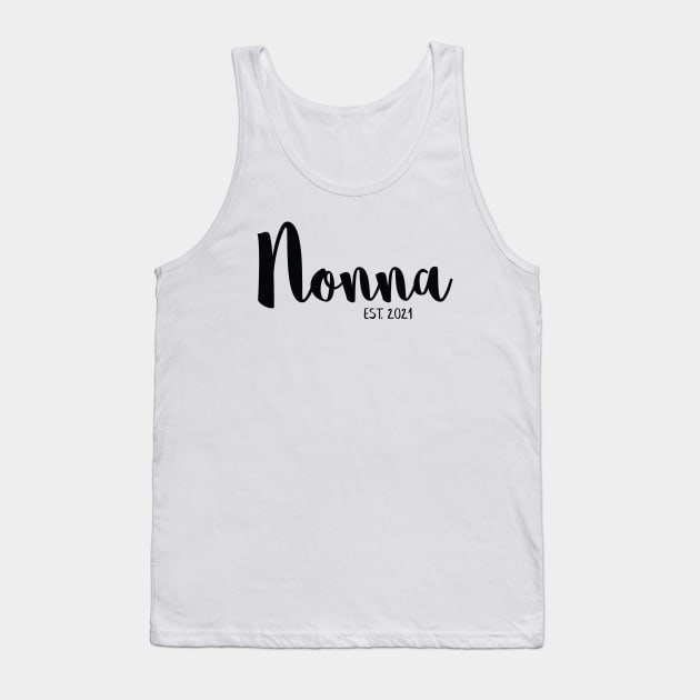 Nonna Pregnancy Announcement Tank Top by Bumblebee's Designs
